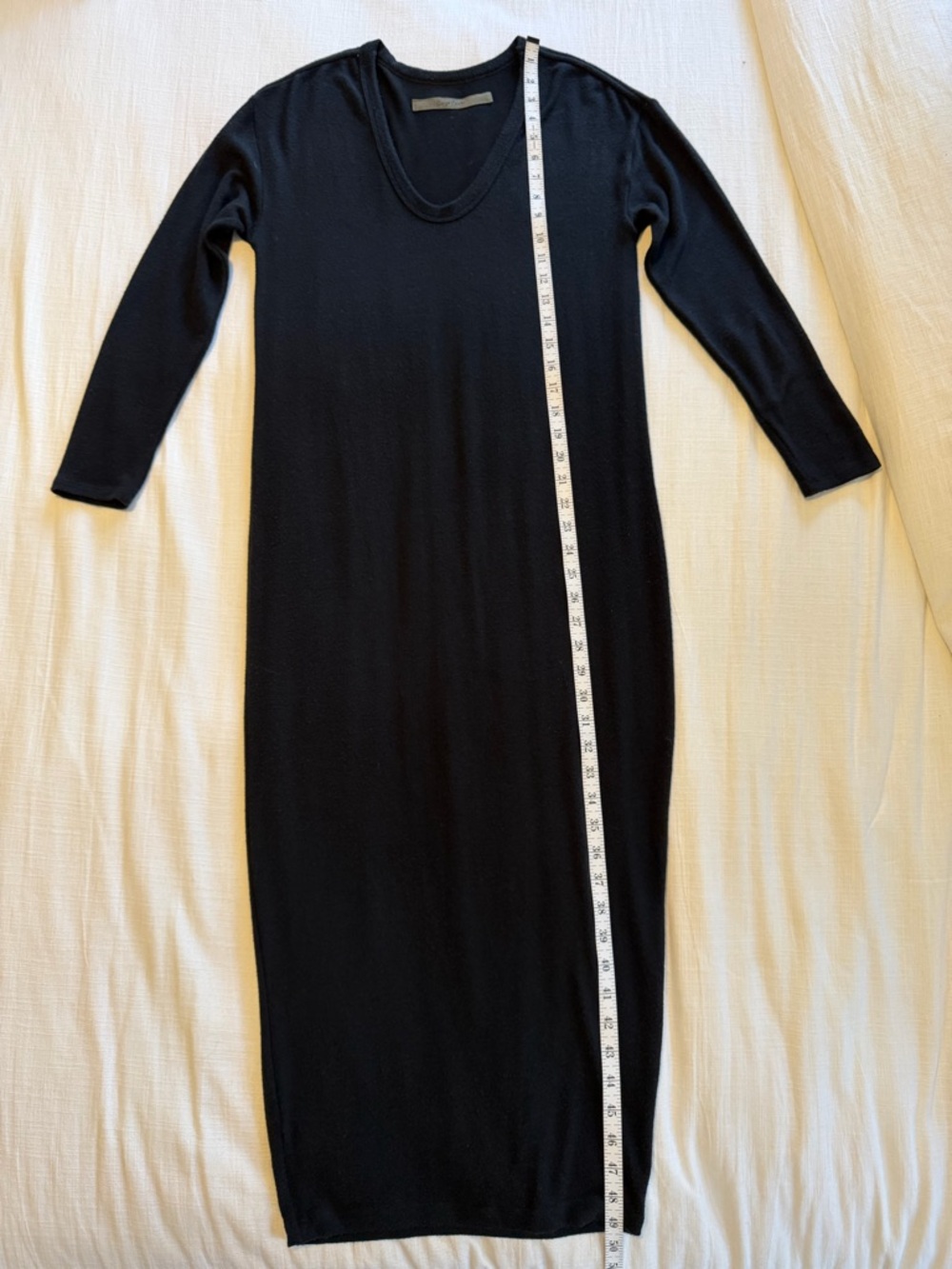 Enza Costa Scoop Neck Long Sleeve Midi Dress - Picture 7 of 7